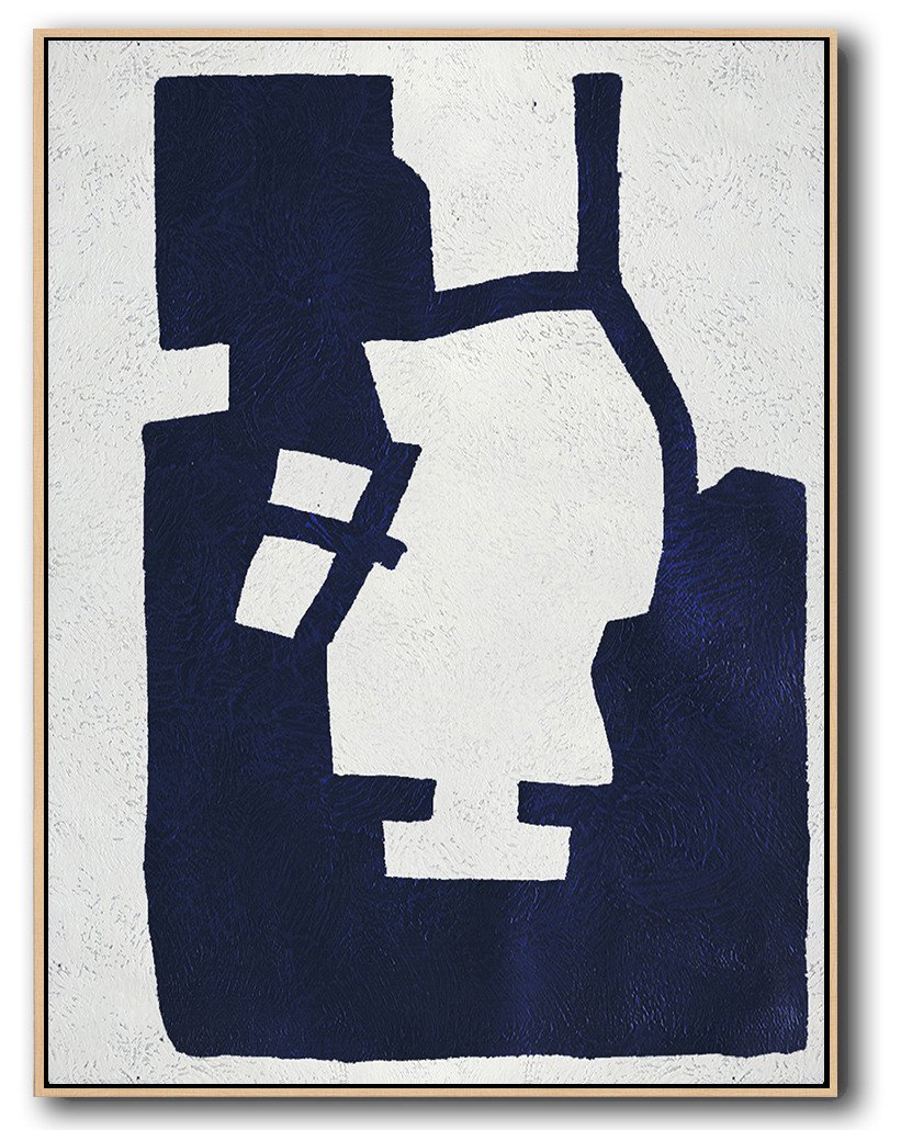 Navy Blue Minimal Art #NV132B - Click Image to Close